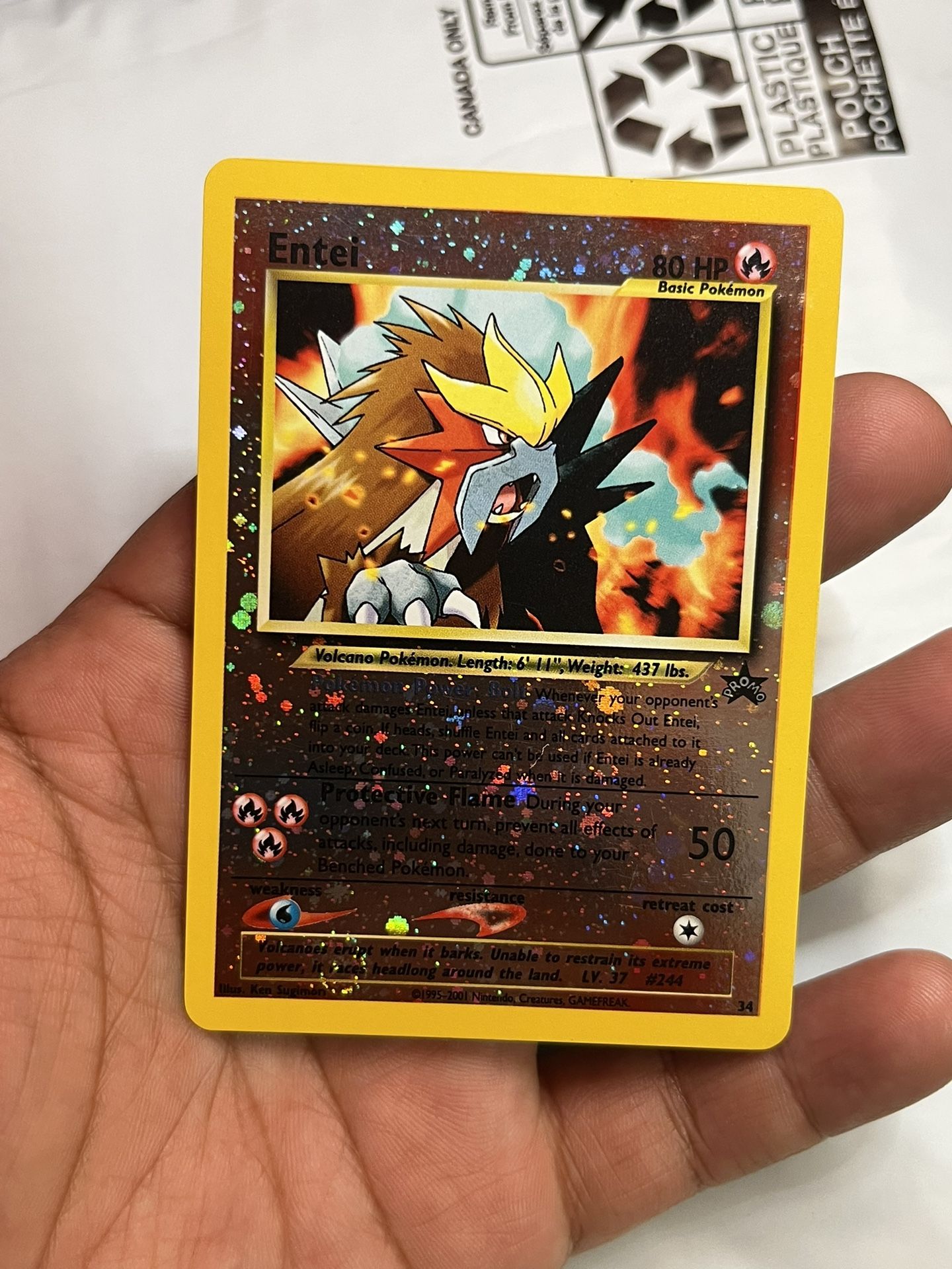 entei pokemon card promo PSA 10 - GEM MT] #244 - This listing is for a Pokemon promo reverse holo card. Entei | Sun & Moon