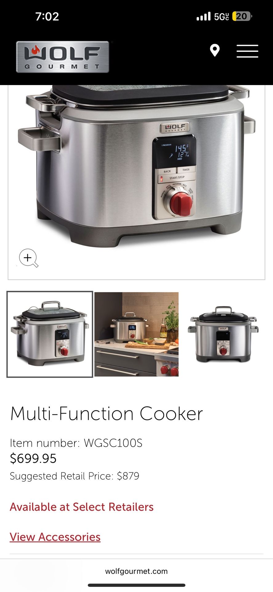 Wolf Slow Cooker(brand New )