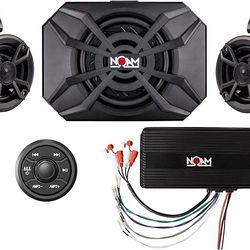 FOR SALE: NOAM NUTV5-S V.2 Bluetooth Waterproof Speaker System for ATV/UTV/Golf Cart 