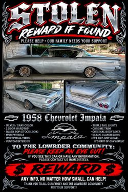 1958 impala Thieves in the lowrider community