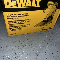 Brand New DEWALT 14” Chop Saw D28715 – Heavy Duty Metal Cut Saw