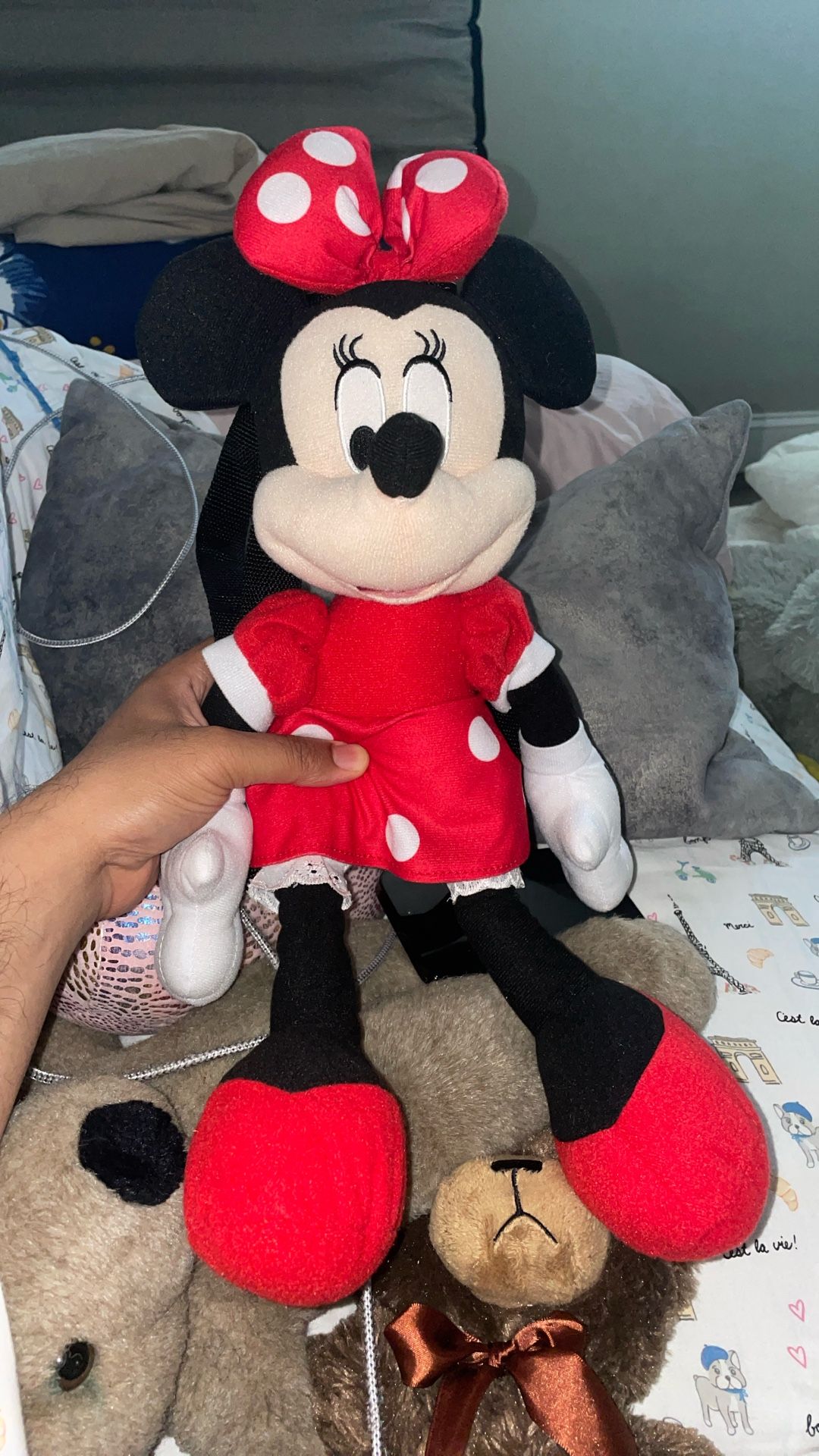 Minnie Mouse Backpack Doll