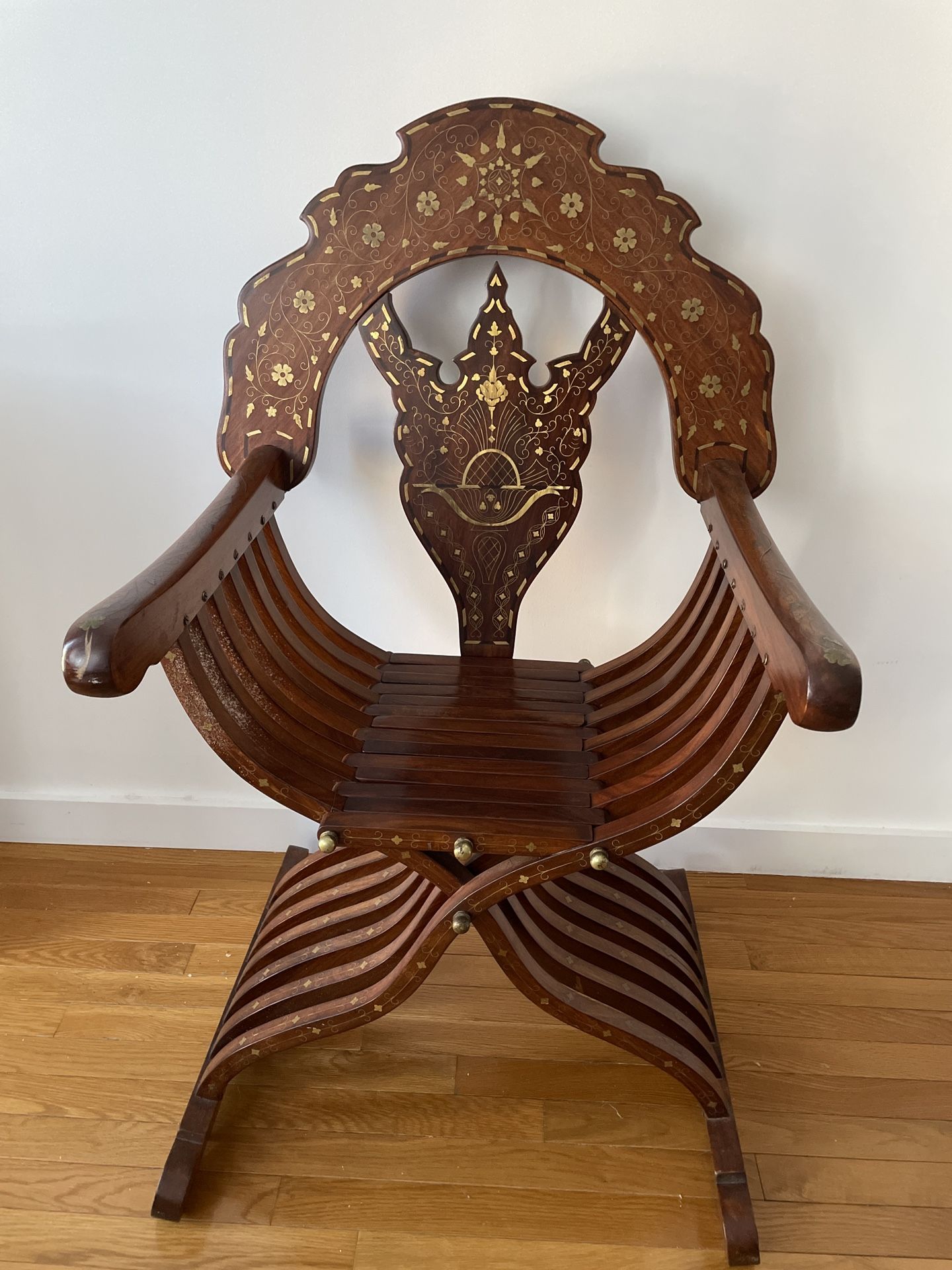 Vintage Syrian / Middle-Eastern / Moorish Decorative Chair