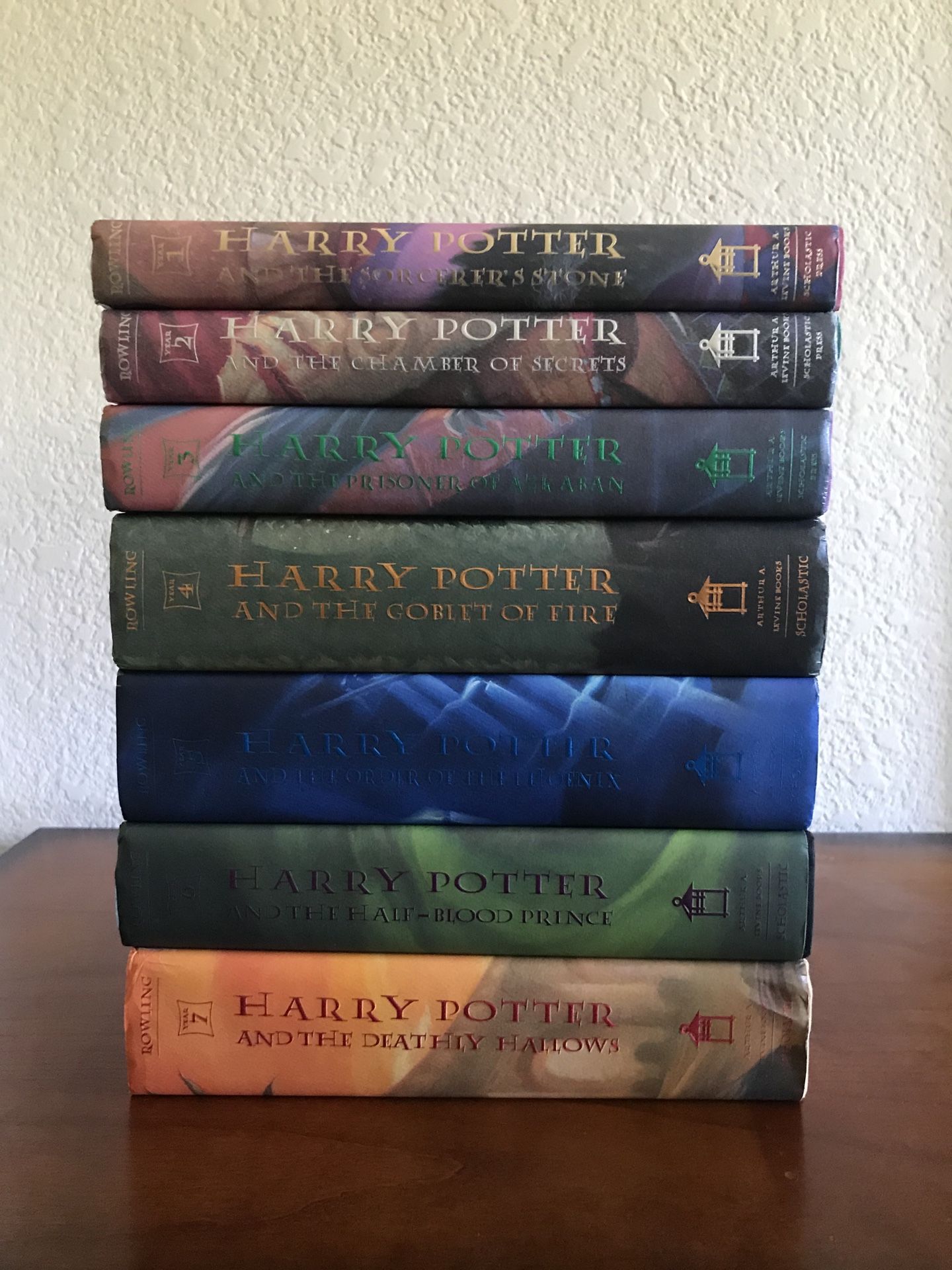 Complete Harry Potter Set (Books 1-7) Hardcover 1st Edition - J.K Rowling