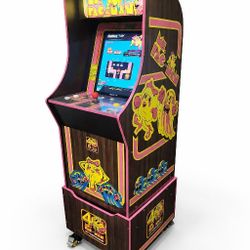 Ms. Pac Man 40th Anniversary Edition ON WHEELS by Arcade1Up w/ Riser - Delivery Available