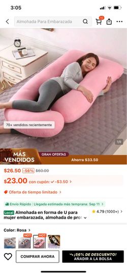 Pregnancy pillow pink