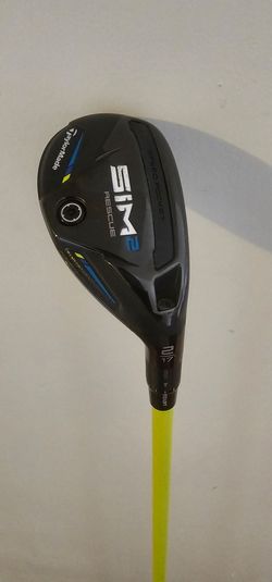 Taylormade SIM 2 Hybrid 17 Degree Adjustable Graphite Shaft Stiff Flex Golf Pride Grip