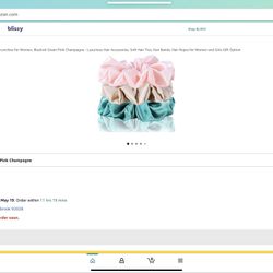 Scrunchies 3 packs for $10