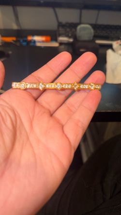 vintage Swarovski crystal bar brooch