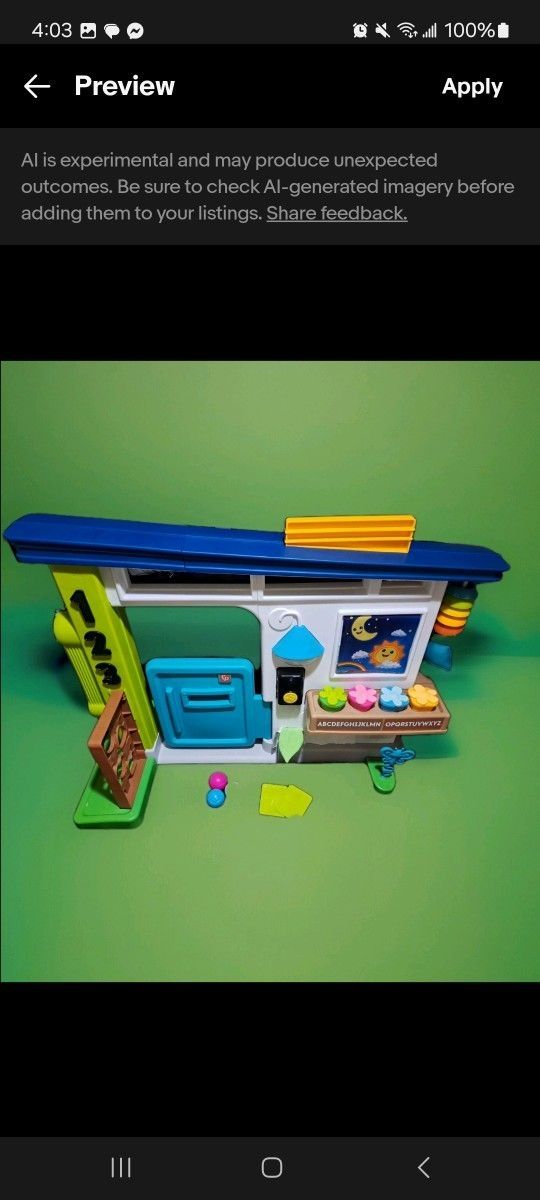 Fisher Price Playhouse (Like New)
