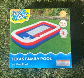 Bestway H2O Go! Texas Family Pool 10-foot long inflatable- NEW -great for Memorial Day