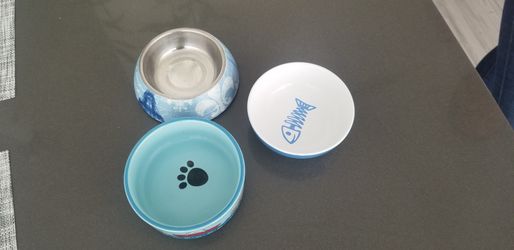 Cat/dog bowls set of 3