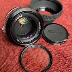 Nikon Nikkor 50mm 1.4 Prime Manual Focus Lens