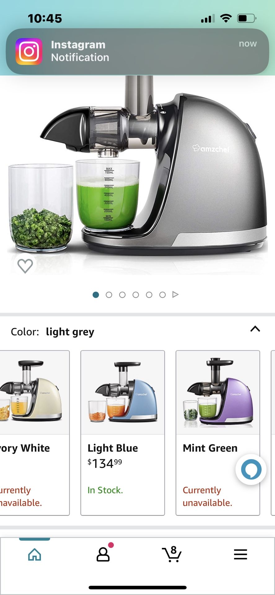 Slow Juice Maker $90