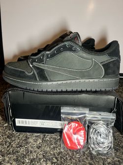 Nike Air Jordan 1 Low x Travis Scott Black Phantom Size 10