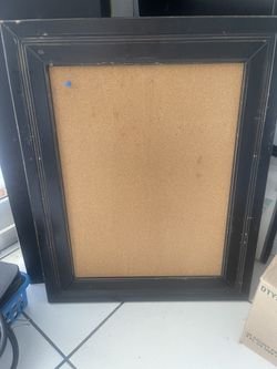 Cork Board and Black and White Memory Board