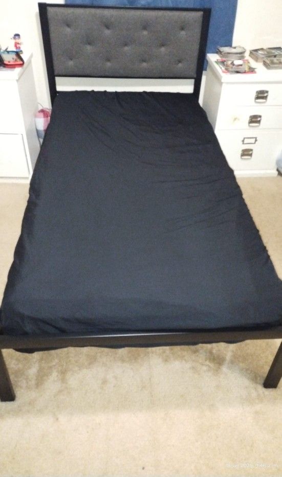 Cama Twin Metal Con Mattress