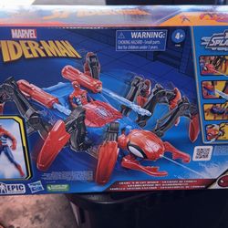 Marvel Spider-Man Car Playset with Blast Feature and Action Figure 