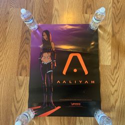 Vintage Aaliyah 2001 Poster Promo Rap Hip Hop Poster Rare 