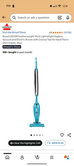 Bissell light weight vacuum cleaner