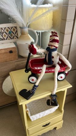 Snowman in Mini Radio Flyer Wagon