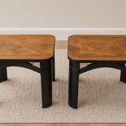 ✨ Set of 2 Solid Wood End Tables – Modern & Stylish ✨  Gorgeous pair