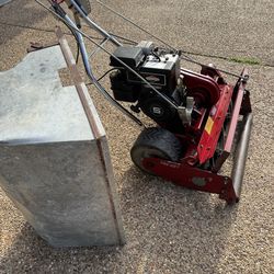 Tru cut reel mower 5hp  Briggs Stratton with roller