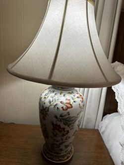 Chinoiserie Porcelain Ceramic Flower Motif Painted 