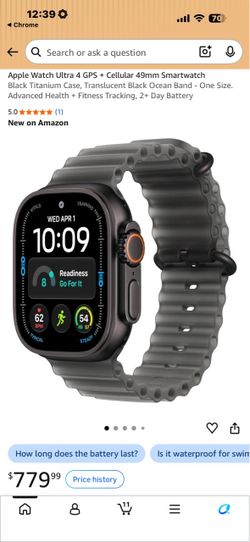 Selling Apple Watch Ultra 3