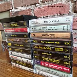 “Love Lot “ Mixed Lot of cassettes natures, relaxing sounds country pop music singing birds sounds
