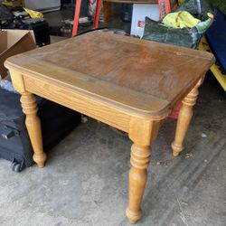 Solid wood table