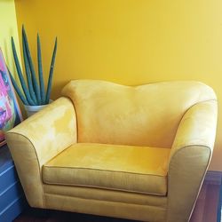 Yellow Loveseat Couch Furniture Sofa Seat For Bedroom Living Room And More