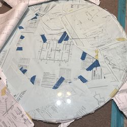 55 inch Bed glass table top