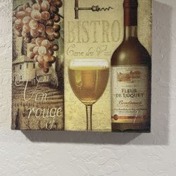 Wine Decor, Wine Rack And Glasses