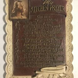 Vintage My Kitchen Prayer Wall Decor