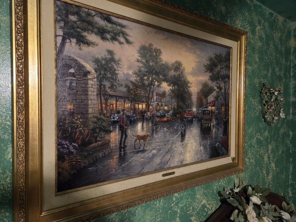 Thomas Kinkade ( Carmel Sunset On Ocean Ave)