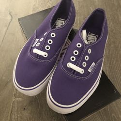 Purple Authentic Vans size 6 womens/4.5 mens