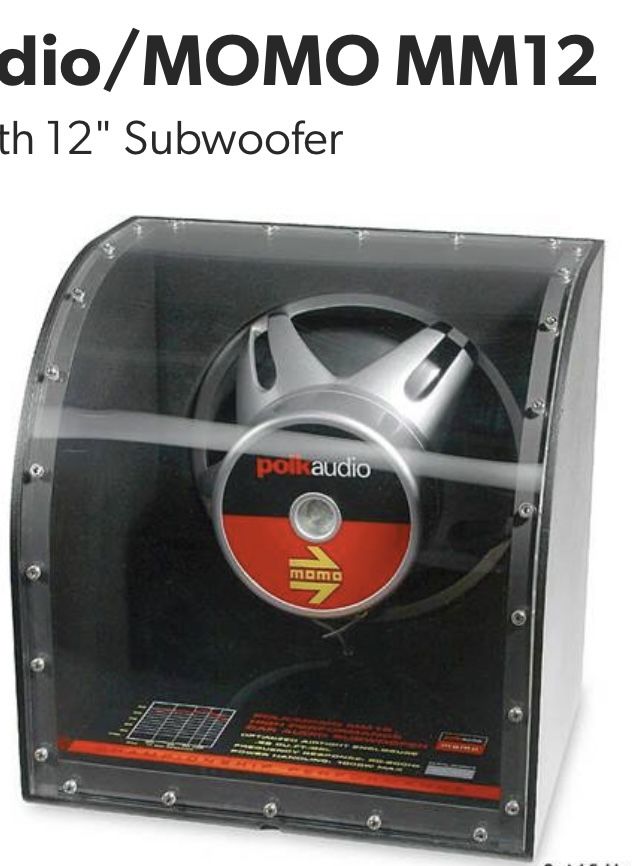 Polk/Momo Enclosures W/ Punch P1 12” Subwoofers