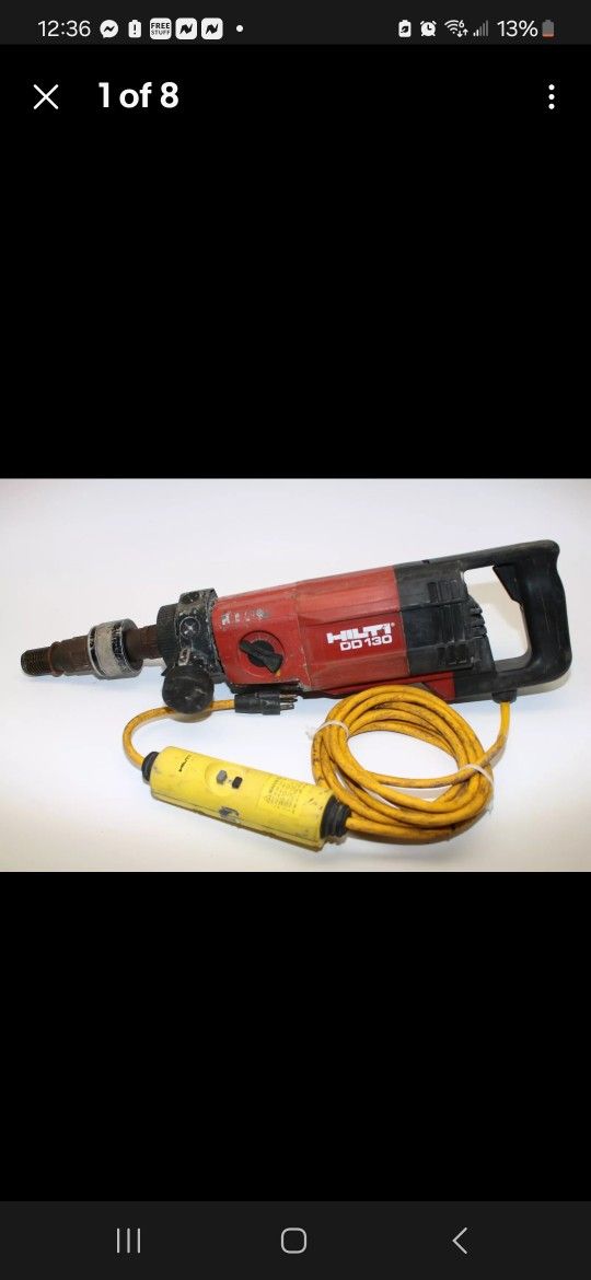 Hilti Dd130 Core / Coring Drill Dd 130 (drill Only No Stand)