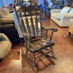 Like Grandma’s Sturdy All-Wood Rocking Chair