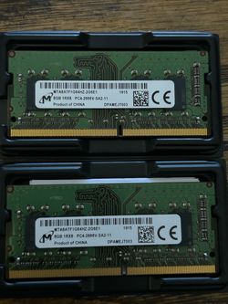 Micron 16GB DDR4 Laptop RAM (2×8GB) – 2666MHz