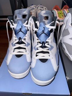 Air Jordan 6 Retro UNC Blue White Sneakers