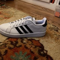 Men’s Black And White Grand Court Adidas Shoe