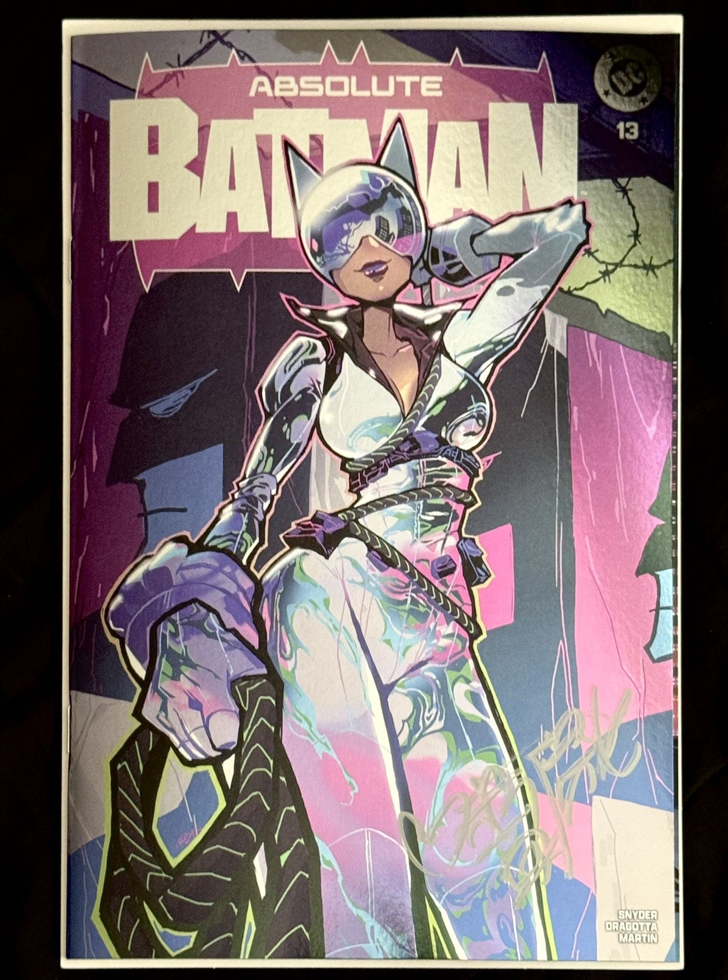 ABSOLUTE BATMAN #13 BESCH FOIL VARIANT NYCC SIGNED BY ROSE BESCH W/COA