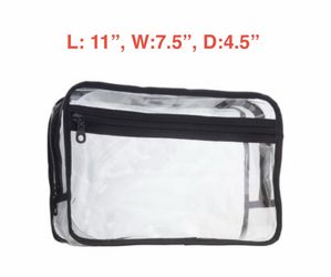 Clear toiletry bag, new