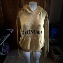 Essentials Women's Hoodie Sweater in Mustard