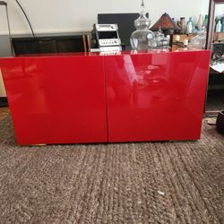 CB2 " Fuel Red" Credenza