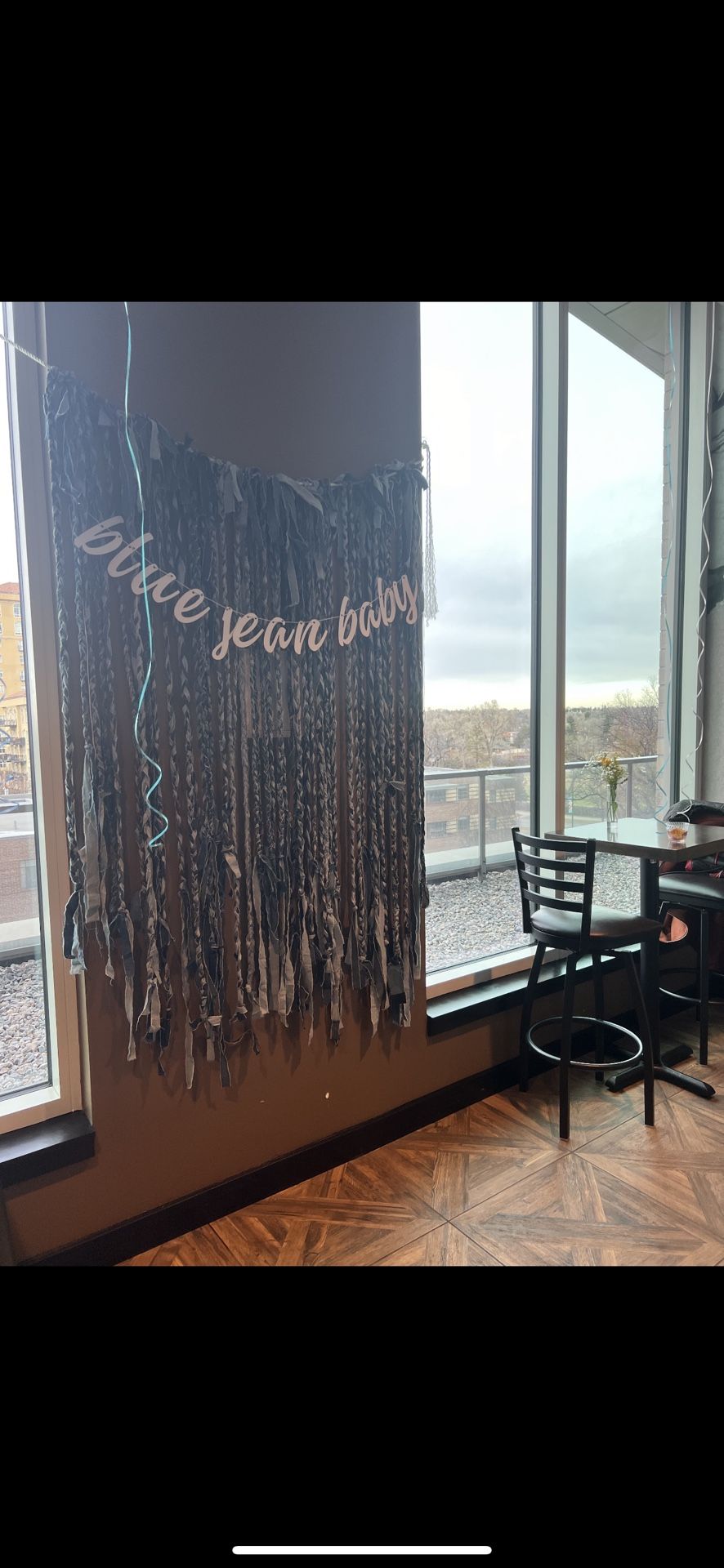 Braided Denim Backdrop