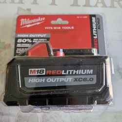 Milwaukee M18 Volt High Output XC 6.0 Ah Battery 