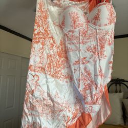 Women’s Bathing Suit One Price Orange And White